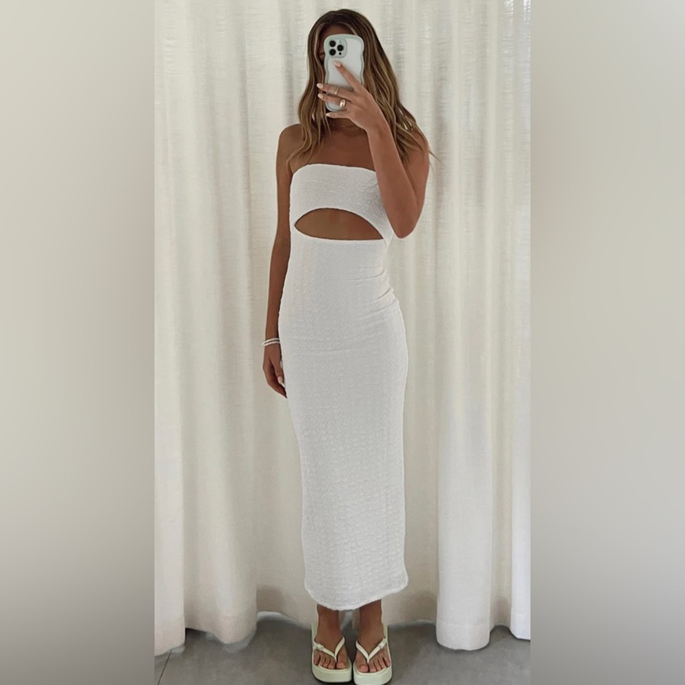 Talena Strapless Midi Dress